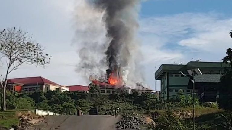 Diduga Konsleting Listrik, Kantor BPTP Papua Barat di Arfai Terbakar