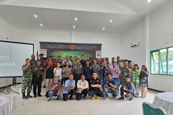 Kodim 1801 Manokwari Silaturahmi Bersama Wartawan, Dandim Tekankan Netralitas TNI AD Jelang Pilkada 2024