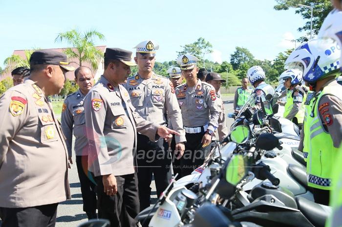 Jelang Pilkada Serentak, Wakapolda Papua Barat Cek Kendaraan Dinas, Alsus Dan Almatsus