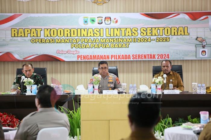 Polda Papua Barat Gelar Rapat Kordinasi Lintas Sektoral Jelang Pilkada Tahun 2024