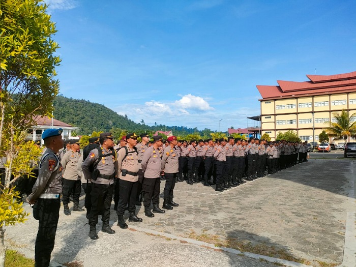 H-3 Pilkada Serentak, Polda Papua Barat BKO Personel Ke Polresta Manokwari Dan Polres Pegaf