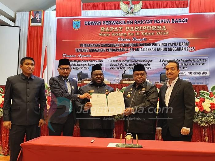 Sah!! APBD Papua Barat T.A 2025 Ditetapkan Sebesar Rp3,5 Triliun