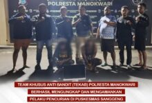 penangkapan pelaku pencurian di puskesmas sanggeng